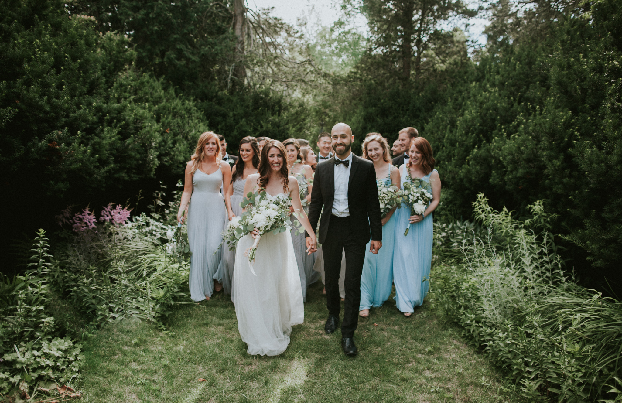 Brie + Mike garden bridal party