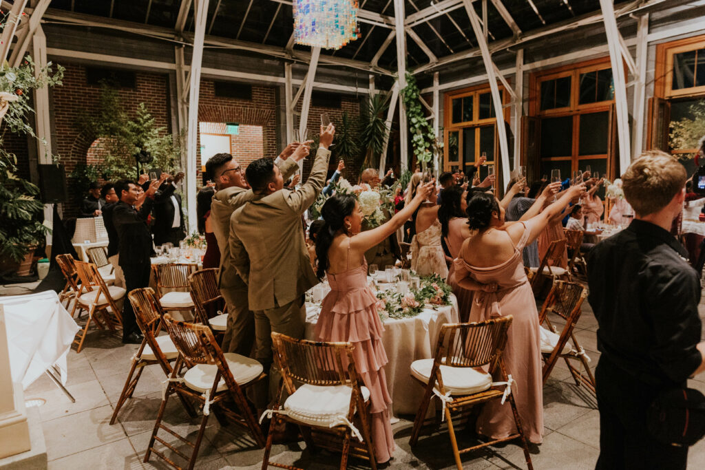 Wedding reception toasts